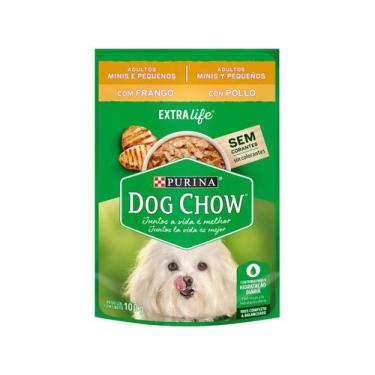 Imagem de Ração Úmida Sachê Dog Chow Sabor Frango para Cães Adultos de porte Min