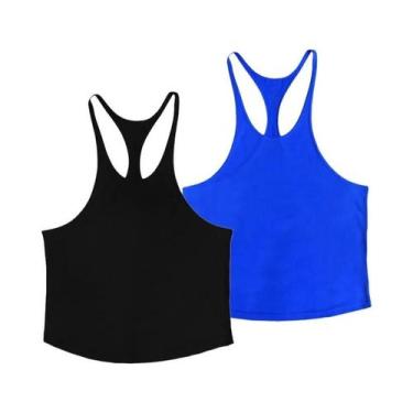 Imagem de Camiseta Regata Masculina De Algodão Sem Mangas Com Costas Em Y, Cor S