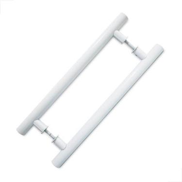 Imagem de Puxador Alumínio 40cm Para Porta Pivotante Madeira Vidro Branco - Fast