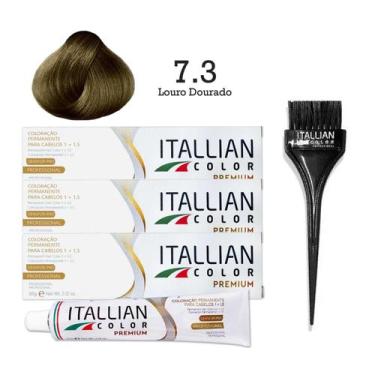 Imagem de 3 Unidades Coloração 7.3 Louro Dourado  Itallian Color - Itallian Hair