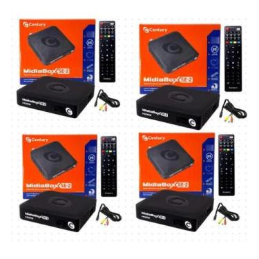 Imagem de Kit 4 Receptor Century Medabox Se 2 Full Hd Wi-fi Hdmi