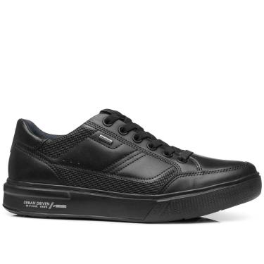 Imagem de Tênis Casual Pegada Masculino em Couro Preto 111909-05-Masculino