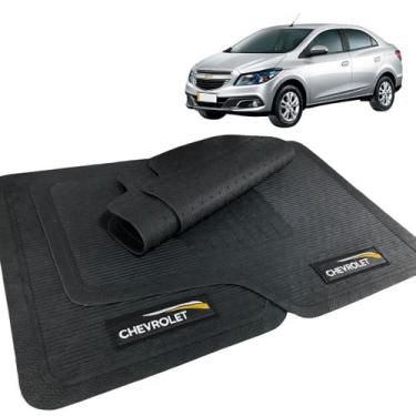 Imagem de Jogo Tapete Prisma 2012 2013 2014 2015 Borracha com Logo - CHEVROLET