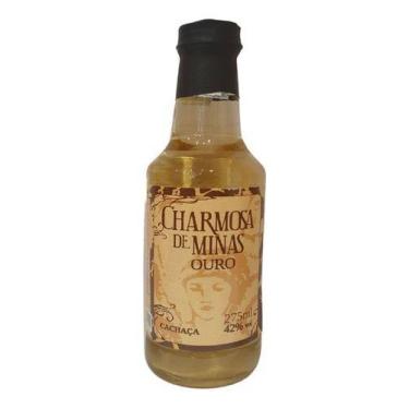 Imagem de Cachaça Blend Ouro Envelhecida Charmosa De Minas 275ml