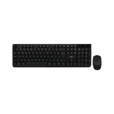 Imagem de Kit Teclado e Mouse OEX sem Fio Work Preto TM407