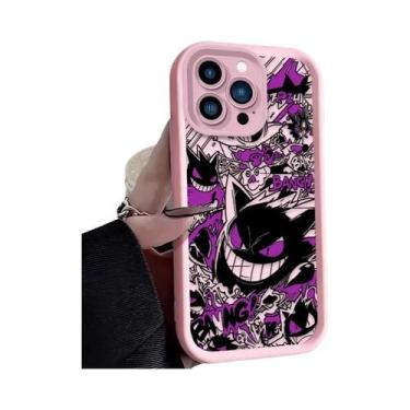 Imagem de Capa De Silicone Luxuosa Gengar Pokémon Para iPhone 17 16 15 14 13 12 