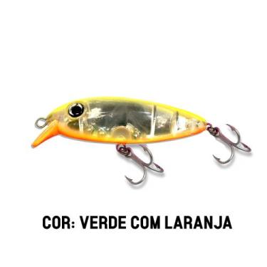 Imagem de Isca Artifícial Meia Àgua Manjubinha 9g 7cm - KV Iscas, Verde com lara