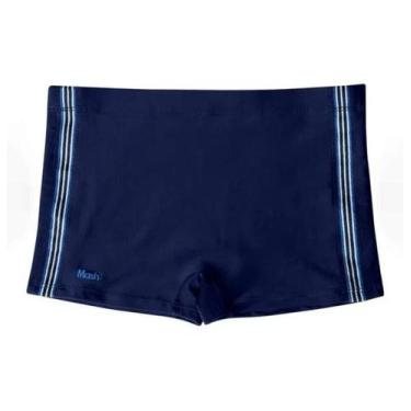 Imagem de Sunga Boxer Lisa com Fita Mash Ref:300.83, Azul marinho, P