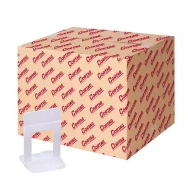 Imagem de Espaçador Nivelador Slim Porcelanato 1.00mm Cortag 1000 unidades