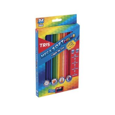 Imagem de Lápis de Cor Tris Mega Soft 36 Cores