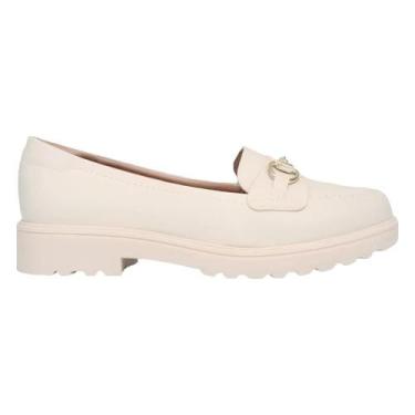 Imagem de Sapato Mocassim Feminino Modare Napa Nature, Creme, 35