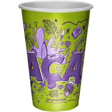 Imagem de Copo de papel acai strawplast 330ml c/50