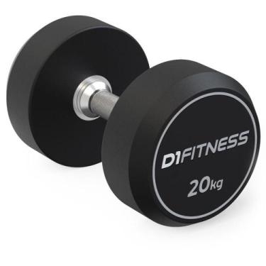 Imagem de Dumbbell Rubber Elite 20kg - D1Fitness