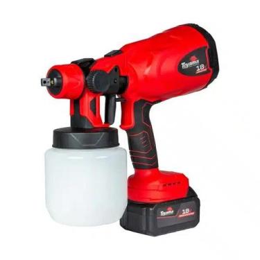 Imagem de Pistola de Pintura Bateria 18V Toyama TBT18SG800-K, 18V