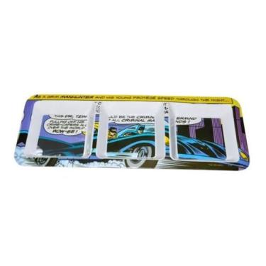 Imagem de Petisqueira Retangular 3 Divisões Dc Batman Batmovel 26172 - Btc Decor