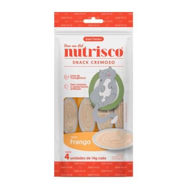 Imagem de Petisco Gatos Snack Cremoso Nutrisco Frango 56g