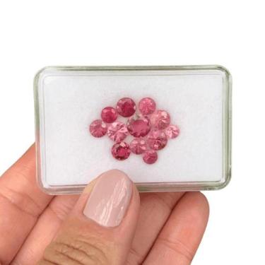 Imagem de L0127 6,70ct 13ø - Turmalina Rosa Vermelha - SP GEMAS