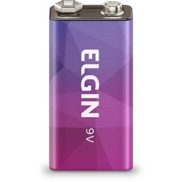 Imagem de Pilha Bateria Recarregável Elgin Energy 9V 250mAh com Até 1000 Recargas e Longa Durabilidade