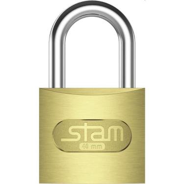 Imagem de Cadeado Convencional 40mm Zamac Latonado E-Coat Resistente à Corrosão Dourado