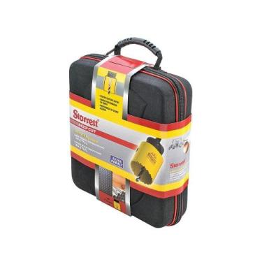 Imagem de Serra Copo Starrett Aço Rápido Kit Industrial 11p KS11041-S
