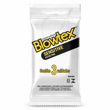 Imagem de Preservativo Blowtex Sensitive Mais Sensibilidade Lubrificado 3 Unidad