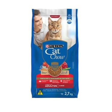 Imagem de Purina Ração Gatos Adultos CAT CHOW Carne 2,7kgs