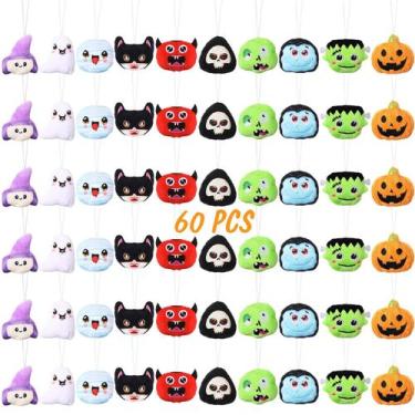 Imagem de Conjunto de brinquedos de pelúcia de Halloween Libima 60 unidades com 