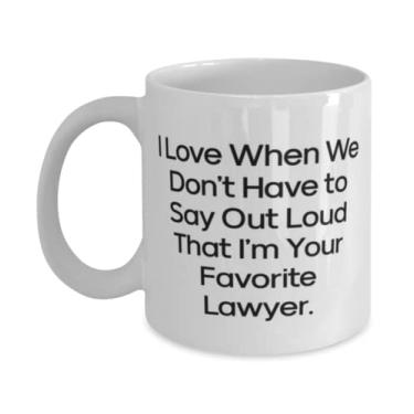 Imagem de Presentes de advogado para colegas de trabalho, I Love When We Don't Have to Say Out Loud That I'm Your Favorite, caneca exclusiva de 325 g, copo de amigos