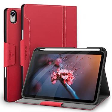 Imagem de Antbox Capa para iPad mini 7 A17 Pro, iPad mini 7ª/6ª geração (2024/2021) com suporte para lápis, capa inteligente de couro vegano com função hibernar/despertar automática