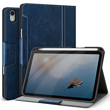 Imagem de Antbox Capa para iPad mini 7 A17 Pro, iPad mini 7ª/6ª geração (2024/2021) com suporte para lápis, capa inteligente de couro vegano com função hibernar/despertar automática