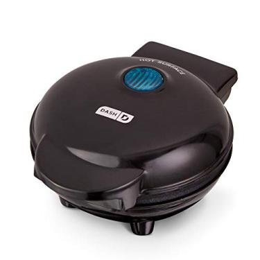 Imagem de Dash Mini máquina de churrasqueira portátil + Panini Press para hambúrgueres gourmet, sanduíches, frango + outros em movimento, café da manhã, almoço ou lanches com guia de receitas - preto