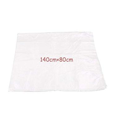 Imagem de 100 peças de capas de assento de plástico descartável, Keenso à prova d'água para carro protetor de veículo mecânico assento mecânico rolo de manobristas