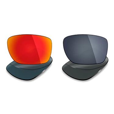 Imagem de Mryok 2 pares de lentes polarizadas de substituição para óculos de sol Oakley Turbine – opções