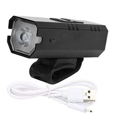 Imagem de WNSC Farol de bicicleta, farol de bicicleta, resistência a impactos, liga de luminium, comutação multimodo para emergência para condução noturna (lâmpada única grande, tipo de torre inclinada)