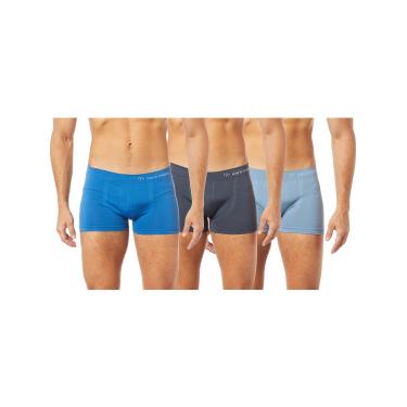 Imagem de Kit 12X1 Cuecas Boxer, RP Basic, Masculino, Celeste/Azul/Cinza, P