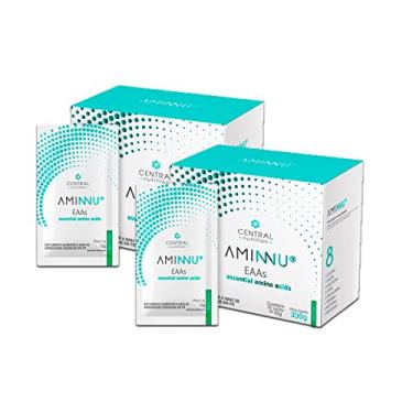 Imagem de Kit C/2 Caixas Aminnu 10g Com 30 Sachês - Central Nutrition - Sabor Limão