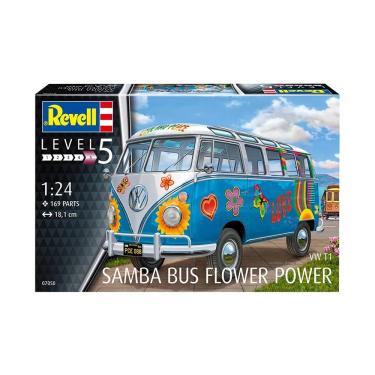 Imagem de Revell 07050 Volkswagen Kombi T1 Samba Bus Flower Power 1/24