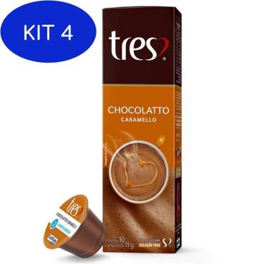 Imagem de Kit 4 Café Chocolatto Caramello 10 Cápsulas - Três Corações
