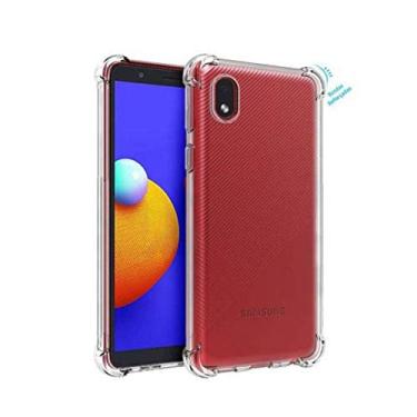 Imagem de Capa Antichoque Transparente Anti Impacto Compatível Samsung Galaxy A01 Core Bordas Reforçadas