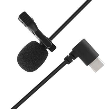 Imagem de Vbestlife Microfone Lavalier, transmissão ao vivo para celular, mini microfone de gravação tipo C, sem necessidade de driver
