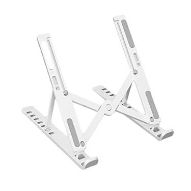 Imagem de Suporte de laptop ajustável de 7 furos para notebook suporte dobrável ABS leve suporte para laptop suporte para tablet e notebook