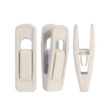 Imagem de Kit 40 Presilhas Prendedor De Veludo Para Cabide Cor:Bege