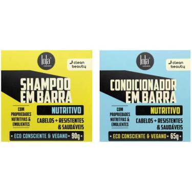 Imagem de Kit Shampoo E Condicionador Em Barra  - Lola Cosmetics Nutritivo