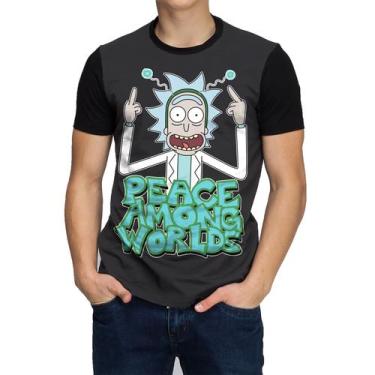 Imagem de Camisa Rick And Morthy Camiseta Geek Series Animes Masculina - Hella S