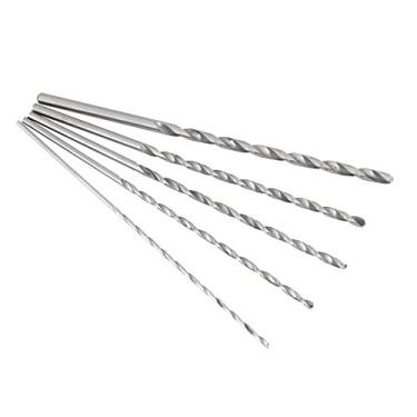 Imagem de 5 peças brocas extra longas haste reta hss broca helicoidal 2-5mm ferramenta de perfura...