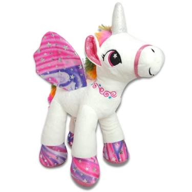 Imagem de Unicórnio De Pelúcia 40cm Fizzy (Branco)