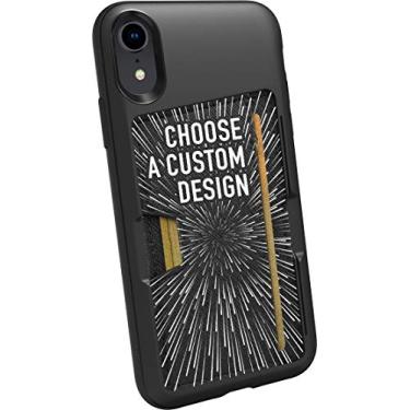 Imagem de Smartish Capa carteira para iPhone XR - Wallet Slayer Vol. 2 [suporte protetor fino] porta-cartão de crédito para Apple iPhone 10R (seda) - Menu secreto