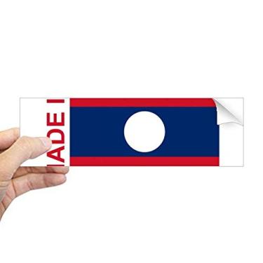 Imagem de DIYthinker Adesivo retangular Made in Laos Country Love para janela de notebook