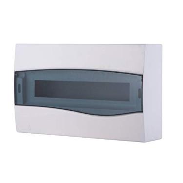 Imagem de Quadro de distribuição de sobrepor com tampa transparente - capacidade 18 din / 12 nema REF.: 56300024
