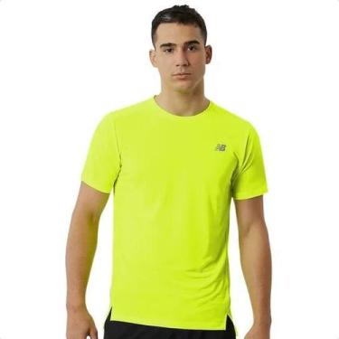 Imagem de Camiseta New Balance Mt23222b Amarelo/Neon.